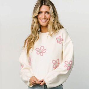 Baltic Born Annie Flower Knit Sweater